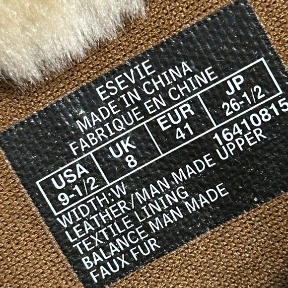 Easy Spirit Boots 9.5 Wide Leather Upper Faux Fur Lined Winter Boots - Picture 6 of 7